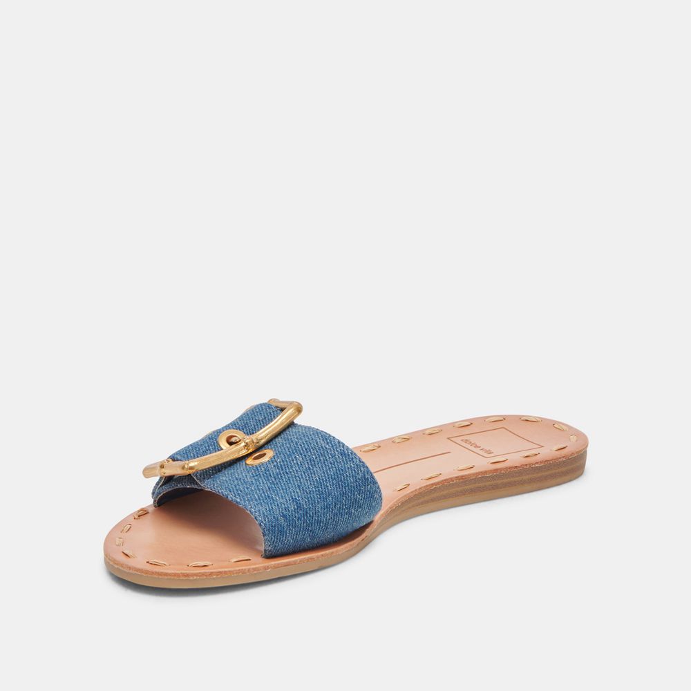 Dolce Vita Dasa Denim Women Sandals Blue | US-982360QLC