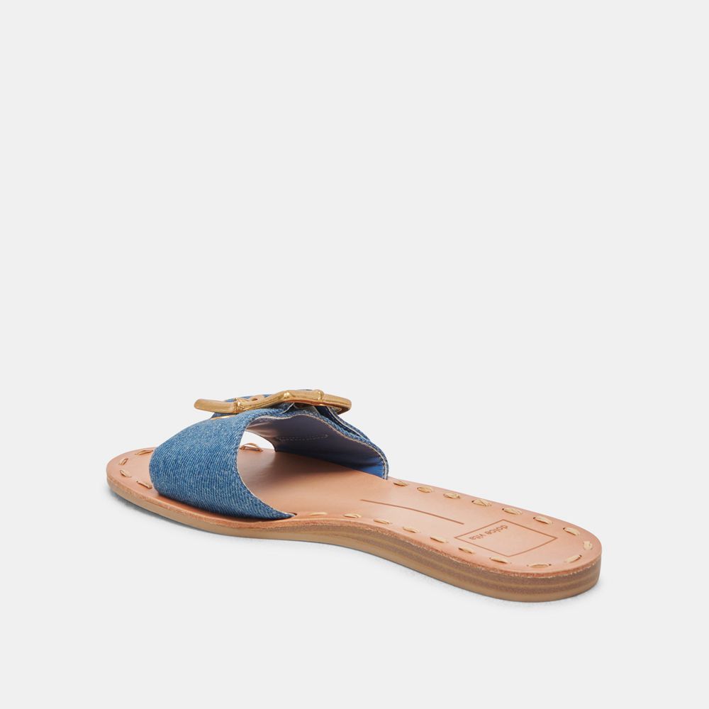 Dolce Vita Dasa Denim Women Sandals Blue | US-982360QLC