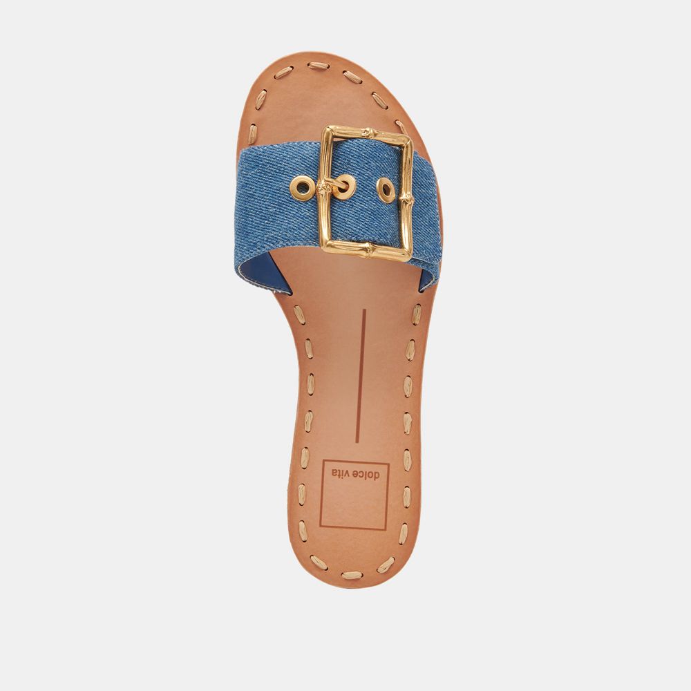 Dolce Vita Dasa Denim Women Sandals Blue | US-982360QLC