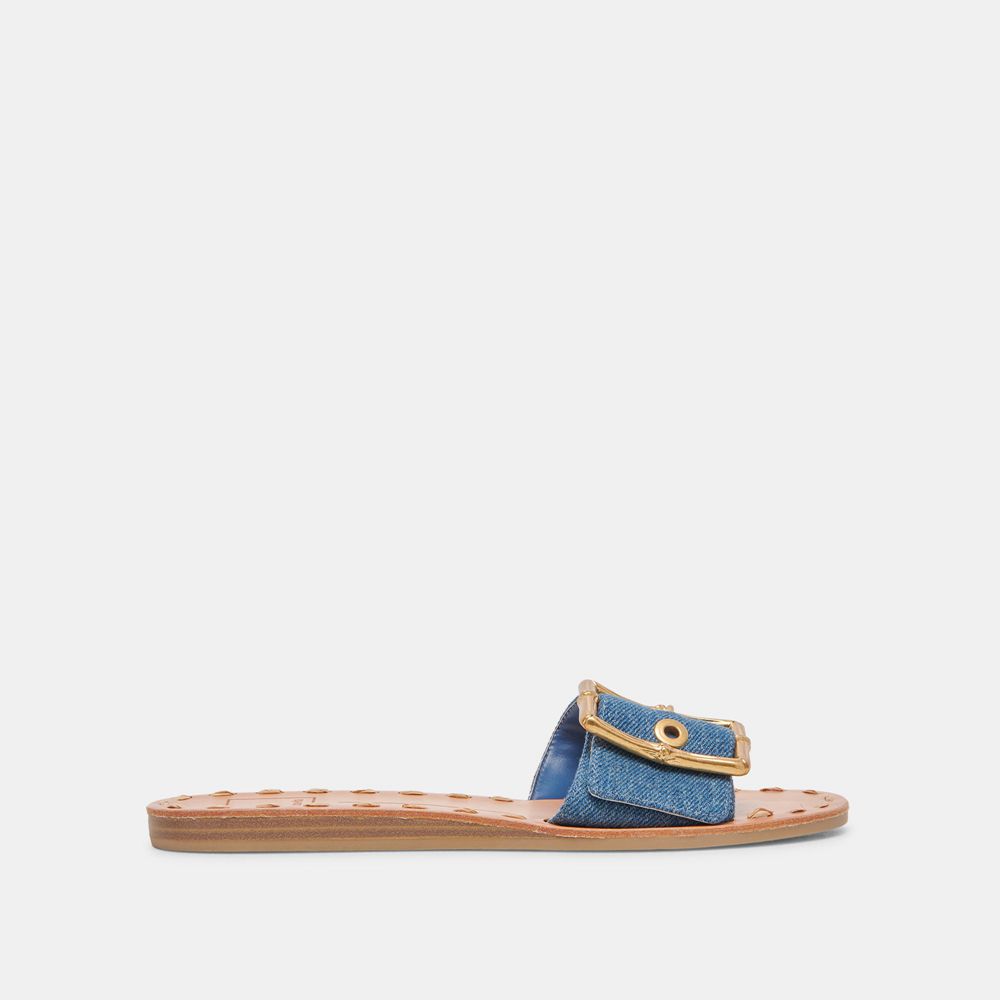 Dolce Vita Dasa Denim Women Sandals Blue | US-982360QLC