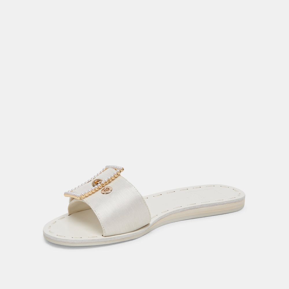 Dolce Vita Dasa Pearl Women Sandals White | US-482507BUM