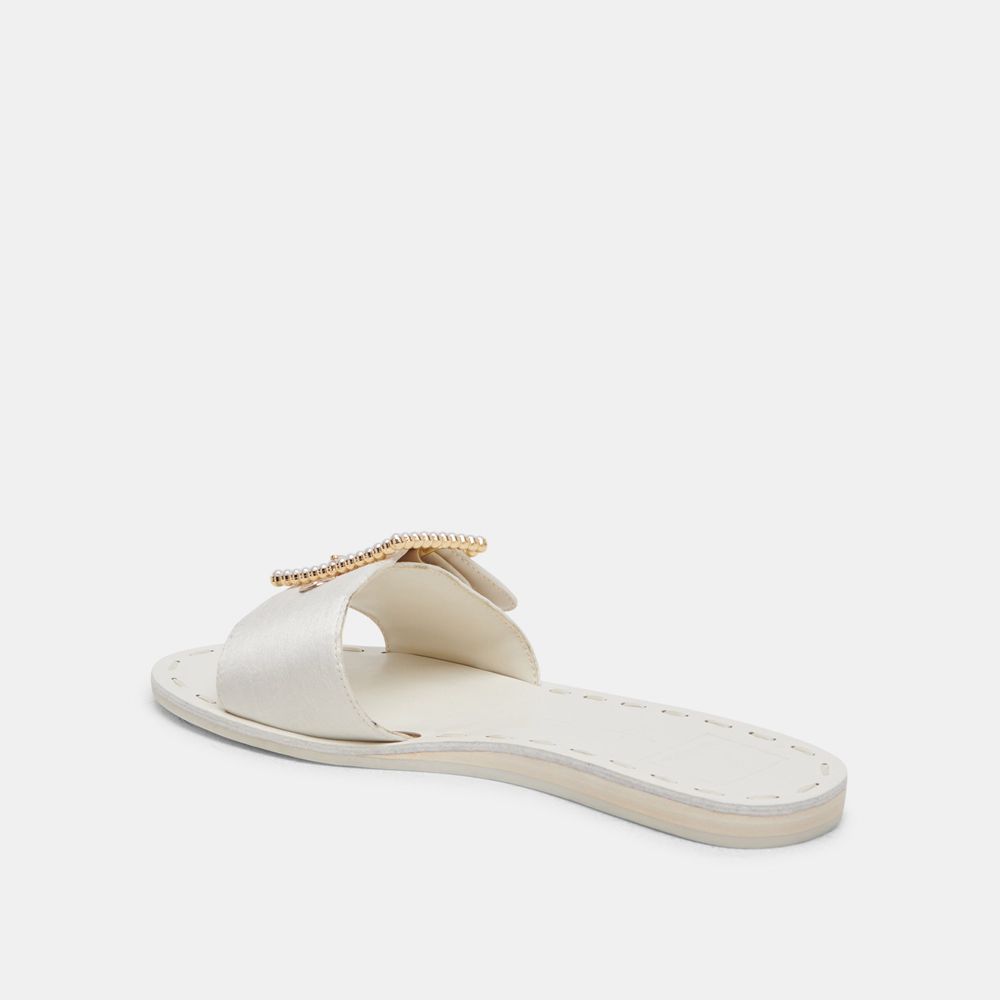 Dolce Vita Dasa Pearl Women Sandals White | US-482507BUM