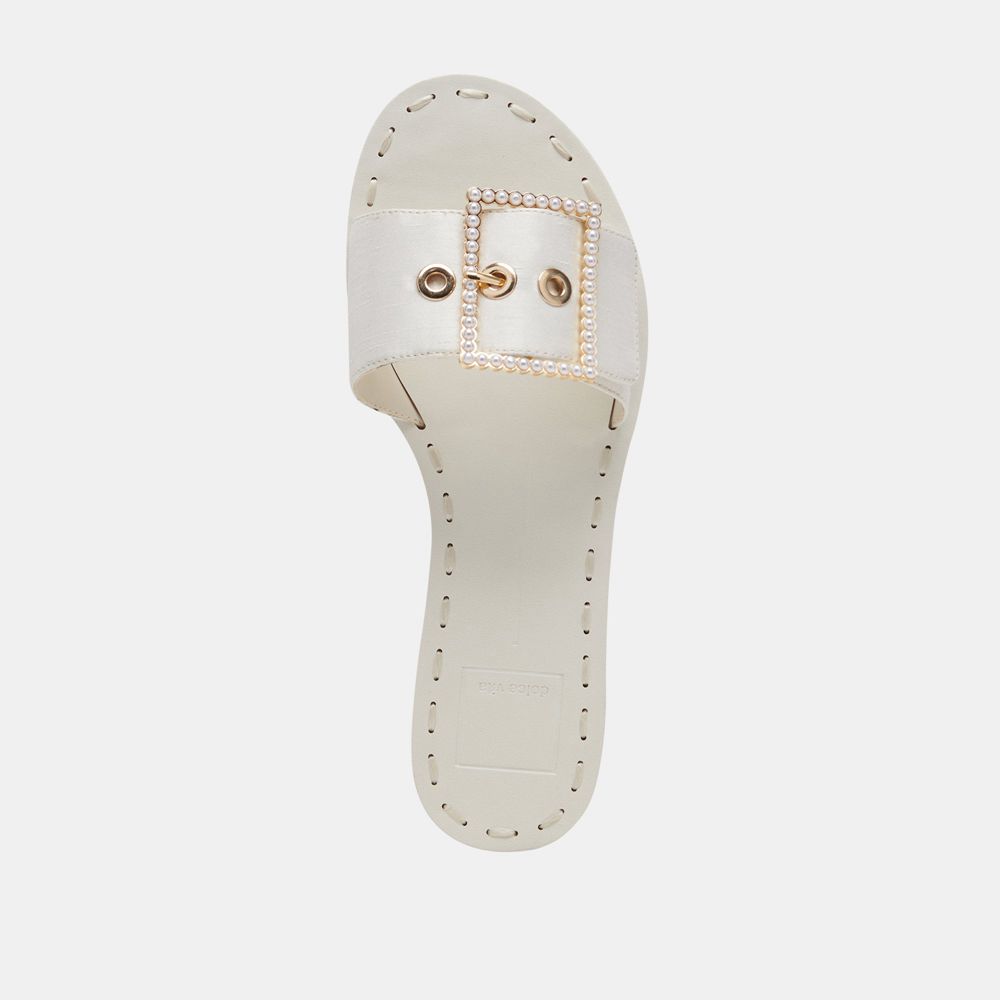 Dolce Vita Dasa Pearl Women Sandals White | US-482507BUM