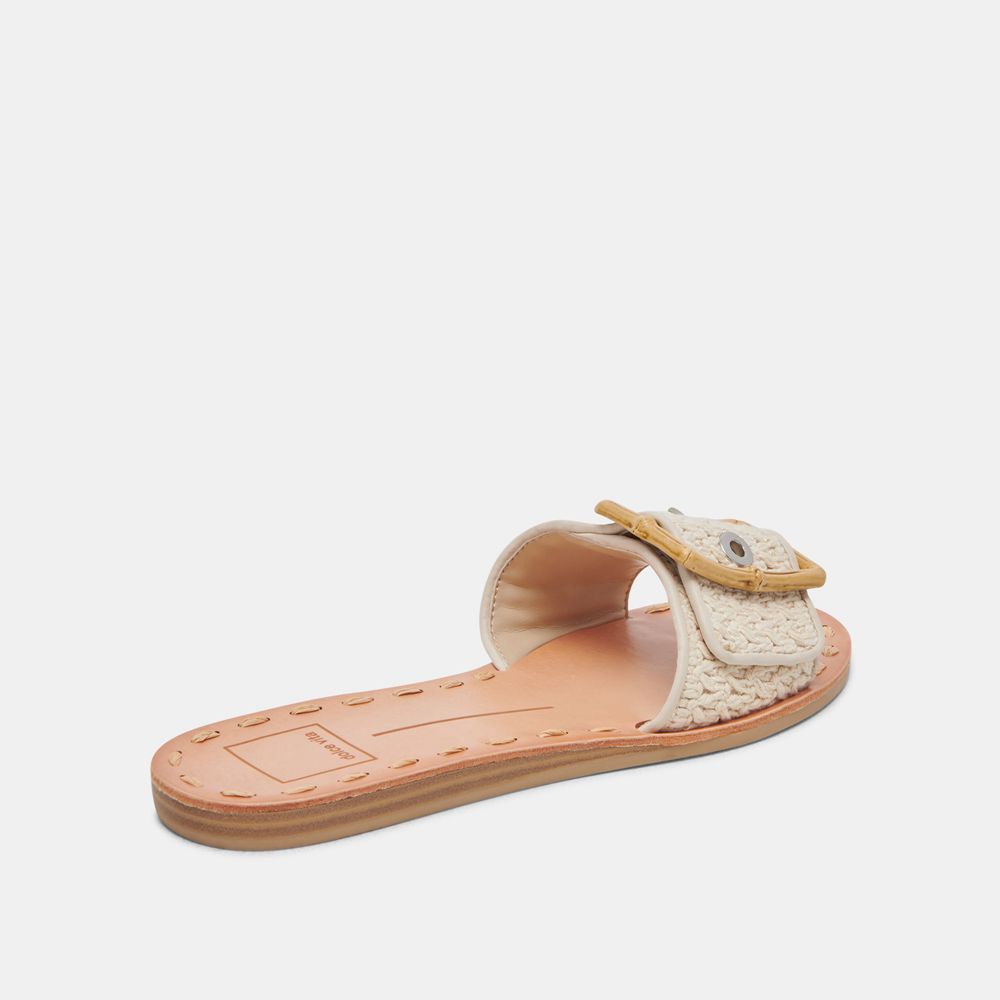 Dolce Vita Dasa Wide Women Sandals Cream / Beige | US-042637KAO