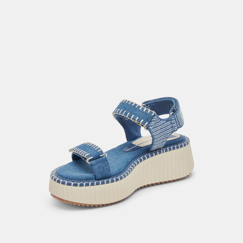 Dolce Vita Debra Denim Women Sandals Blue | US-867134JGW