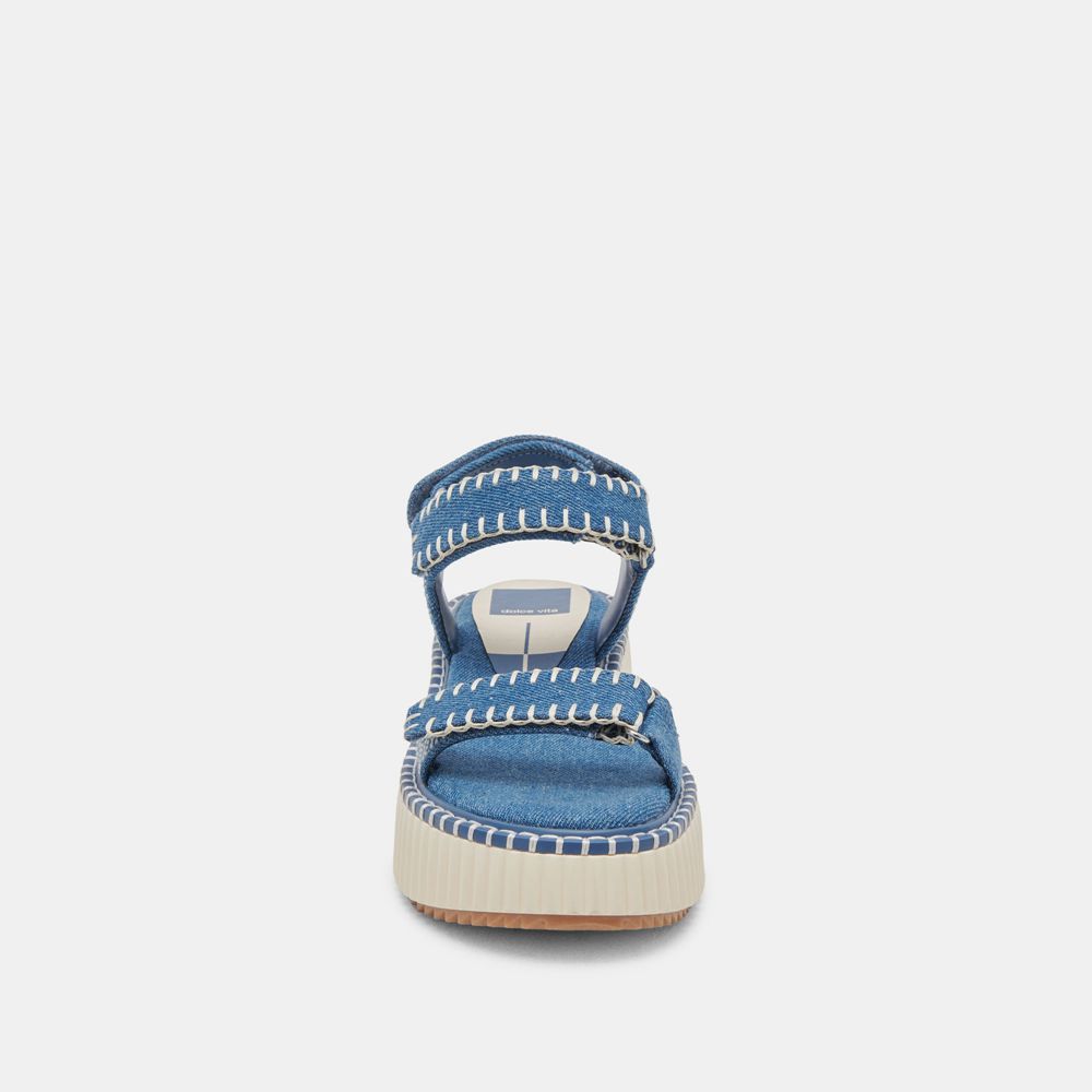 Dolce Vita Debra Denim Women Sandals Blue | US-867134JGW