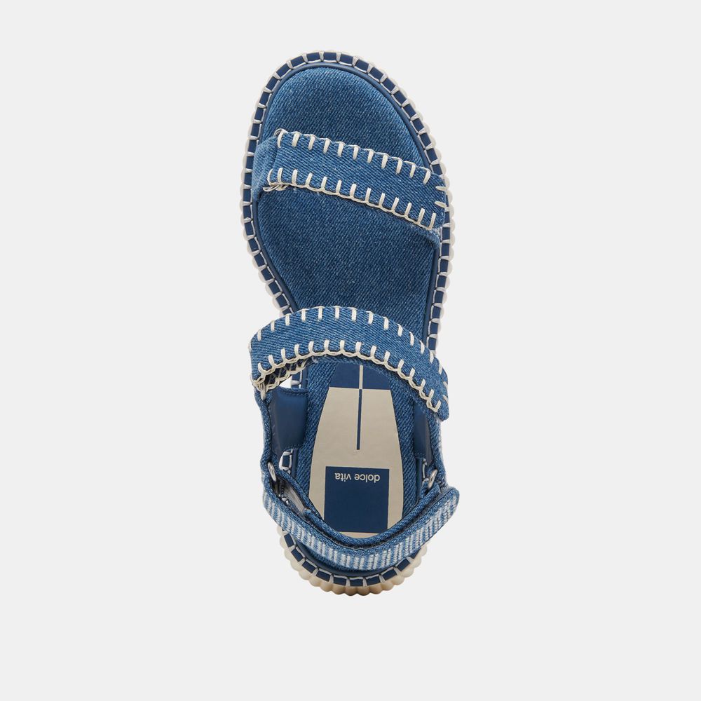 Dolce Vita Debra Denim Women Sandals Blue | US-867134JGW