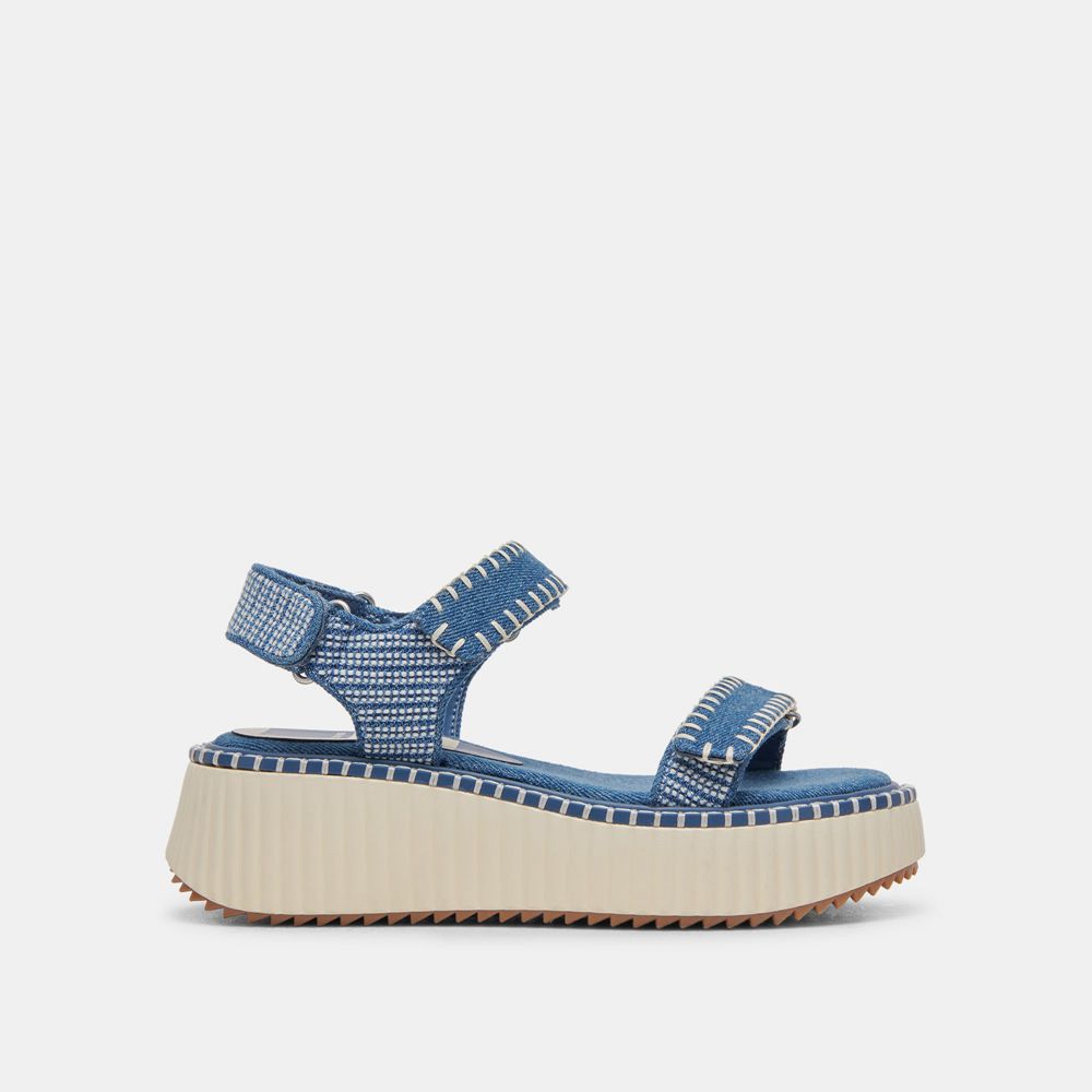 Dolce Vita Debra Denim Women Sandals Blue | US-867134JGW