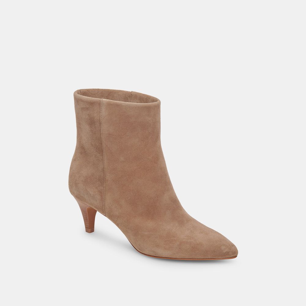 Dolce Vita Dee Suede Women Booties Beige | US-609712VLN