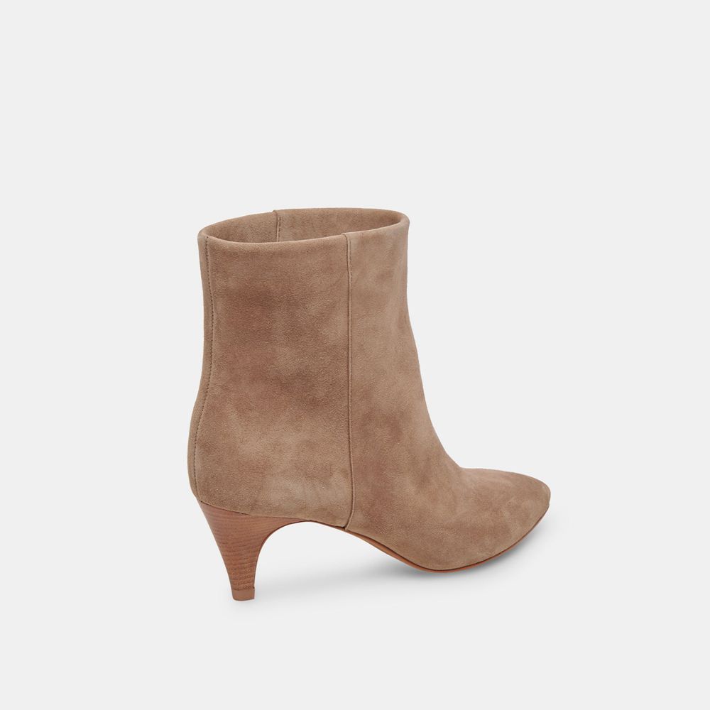 Dolce Vita Dee Suede Women Booties Beige | US-609712VLN