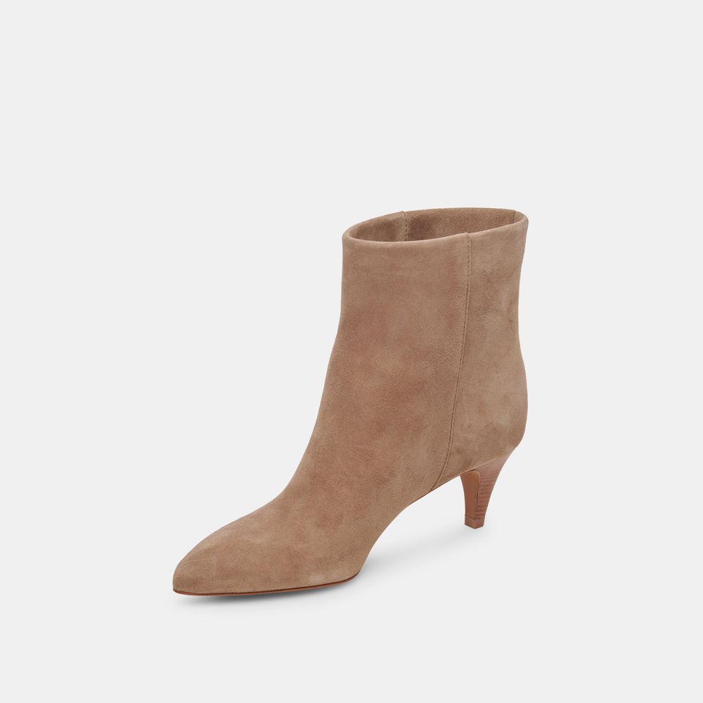 Dolce Vita Dee Suede Women Booties Beige | US-609712VLN