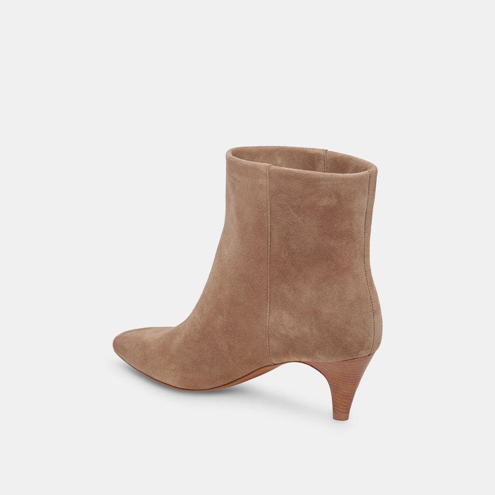 Dolce Vita Dee Suede Women Booties Beige | US-609712VLN