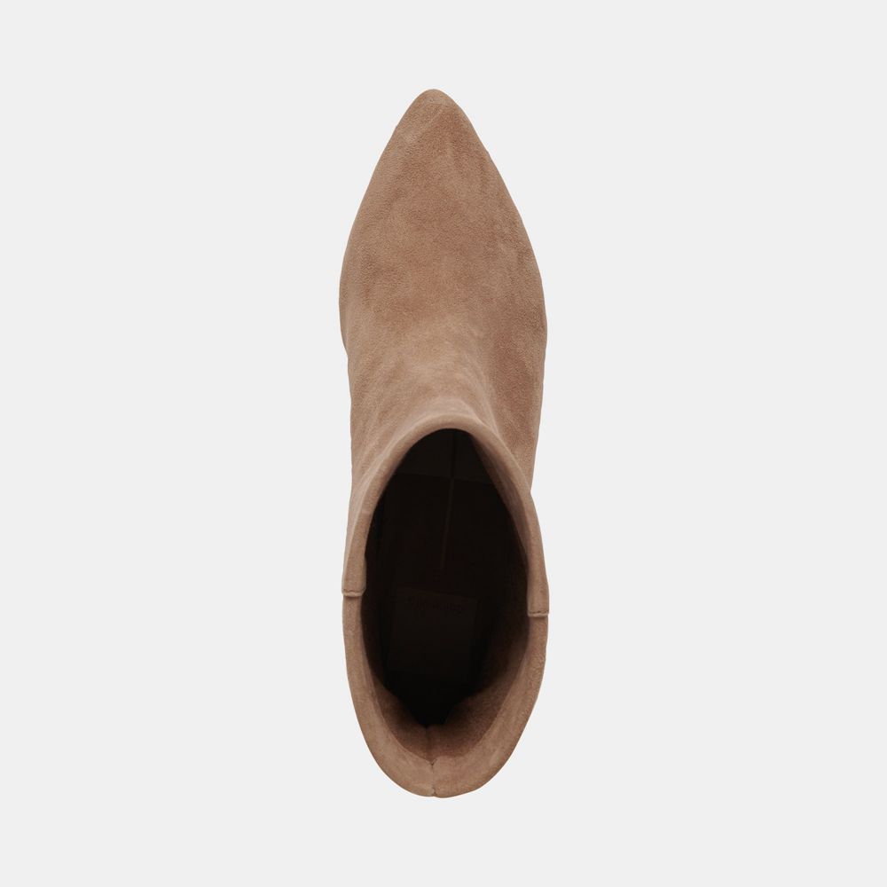 Dolce Vita Dee Suede Women Booties Beige | US-609712VLN