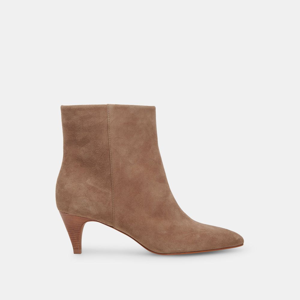 Dolce Vita Dee Suede Women Booties Beige | US-609712VLN