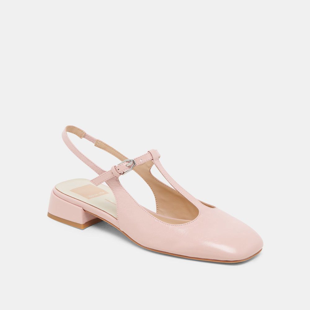 Dolce Vita Deidra Crinkle Patent Women Flats Pink | US-371425IWZ