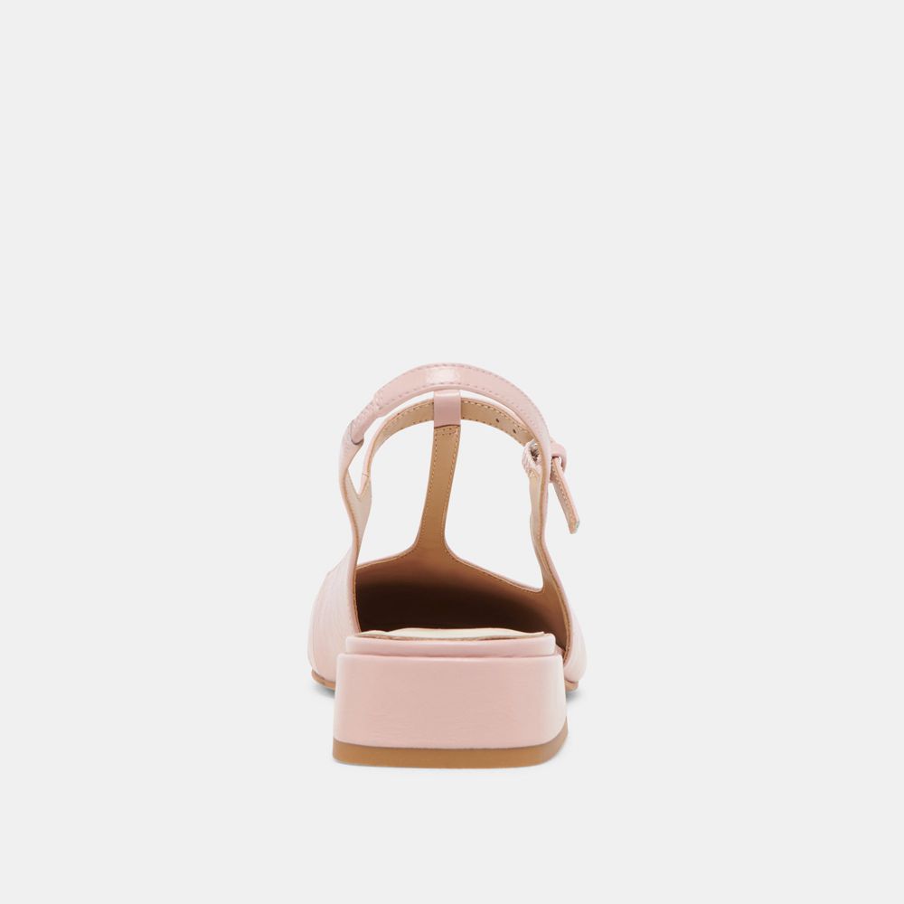 Dolce Vita Deidra Crinkle Patent Women Flats Pink | US-371425IWZ