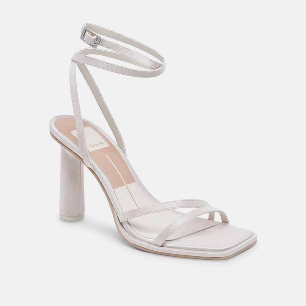 Dolce Vita Disere Women Heels Sandals White | US-285037JVX