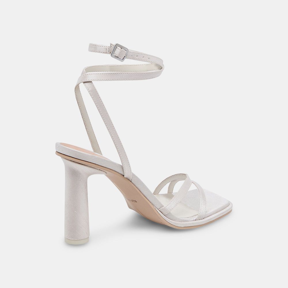 Dolce Vita Disere Women Heels Sandals White | US-285037JVX