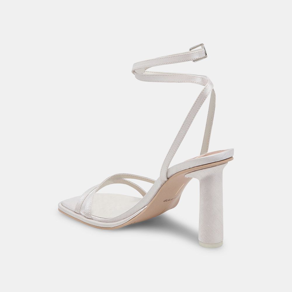 Dolce Vita Disere Women Heels Sandals White | US-285037JVX