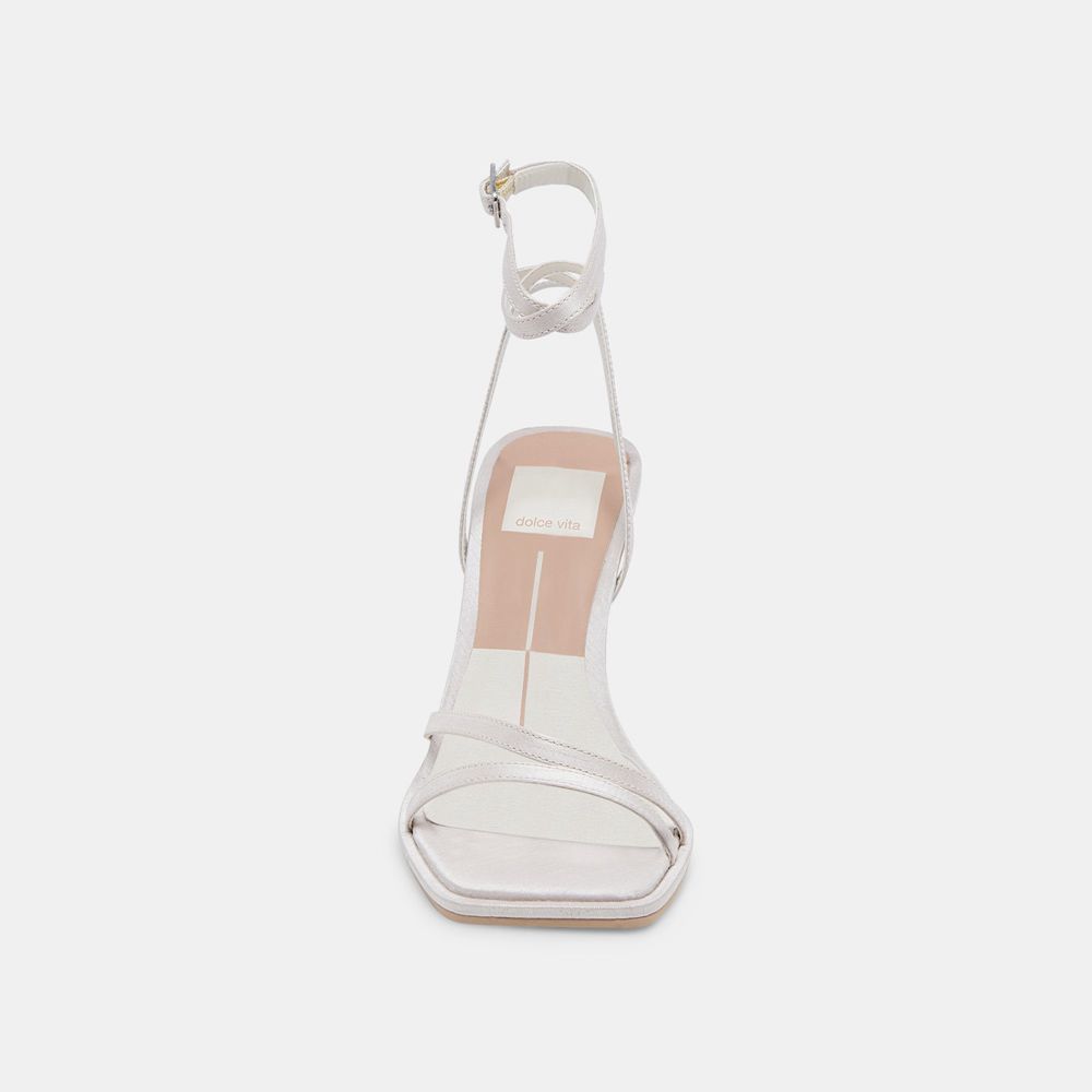 Dolce Vita Disere Women Heels Sandals White | US-285037JVX