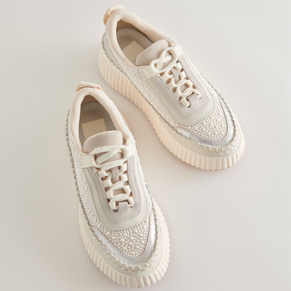 Dolce Vita Dolen Pearl Women Sneakers White / Grey | US-207185IXZ