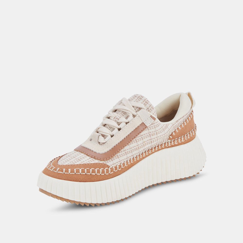 Dolce Vita Dolen Wove Women Sneakers Brown / White | US-046523XAJ