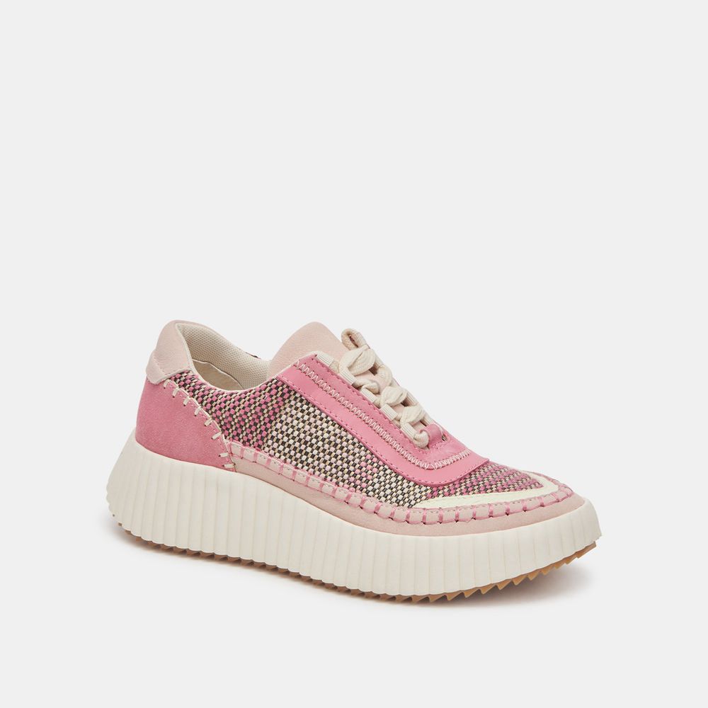 Dolce Vita Dolen Wove Women Sneakers Pink / Multicolor | US-810397KFV