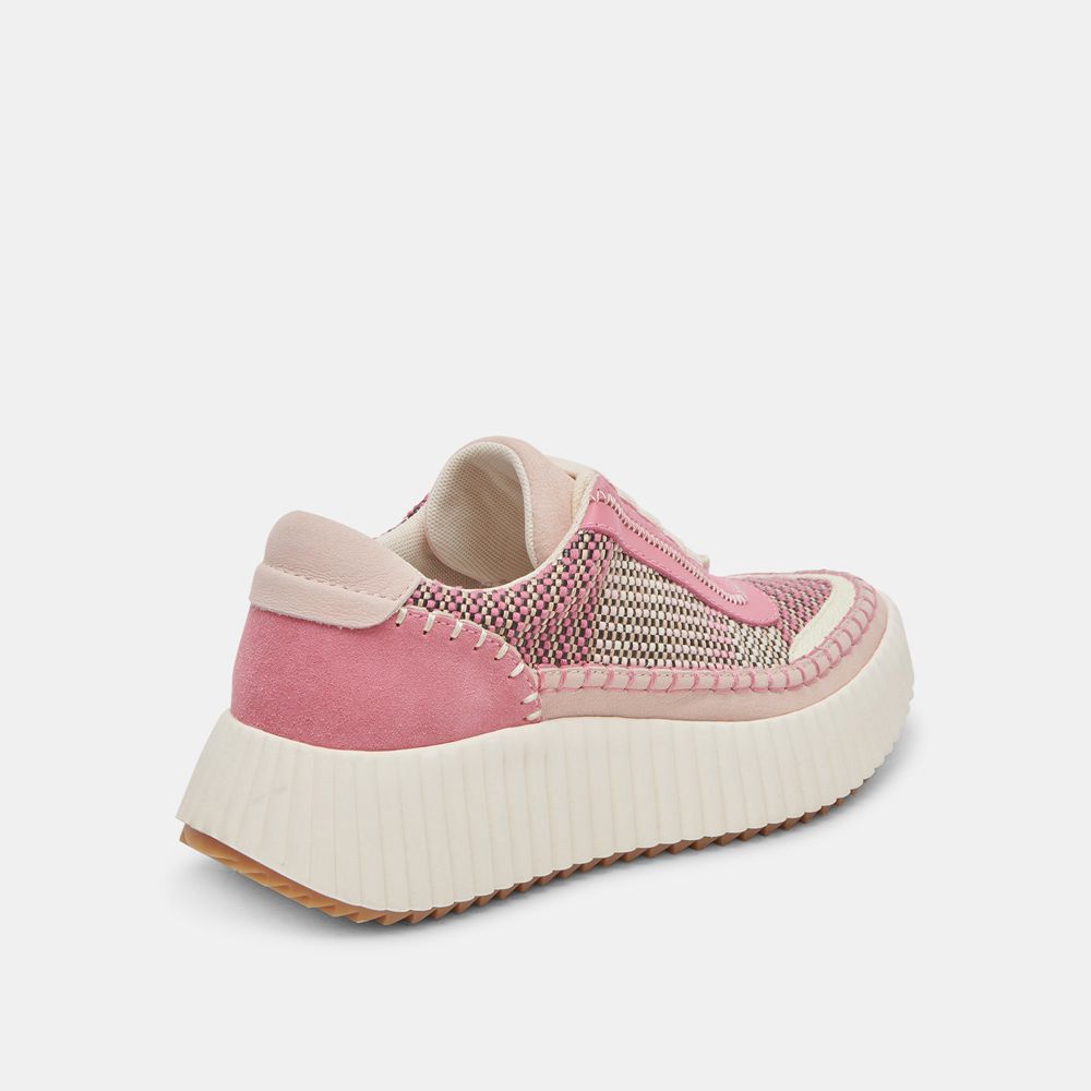 Dolce Vita Dolen Wove Women Sneakers Pink / Multicolor | US-810397KFV