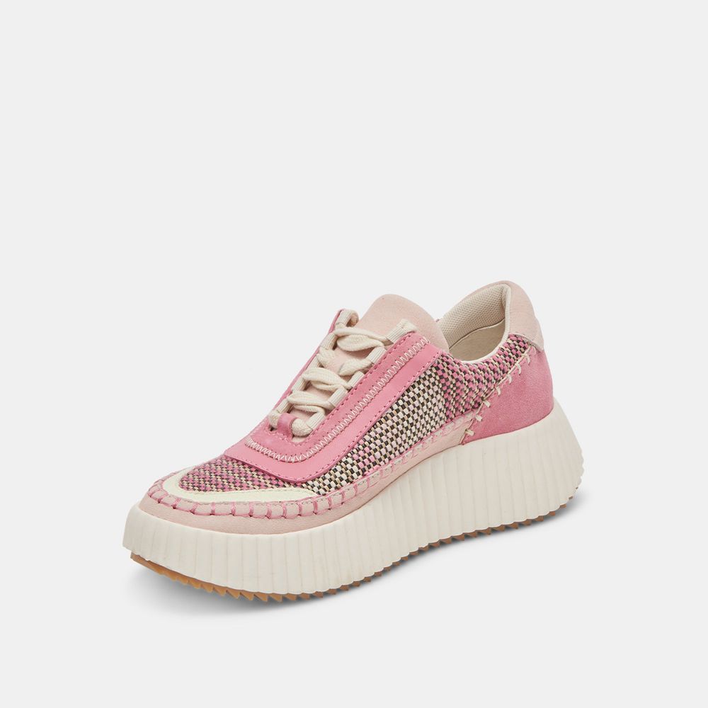 Dolce Vita Dolen Wove Women Sneakers Pink / Multicolor | US-810397KFV