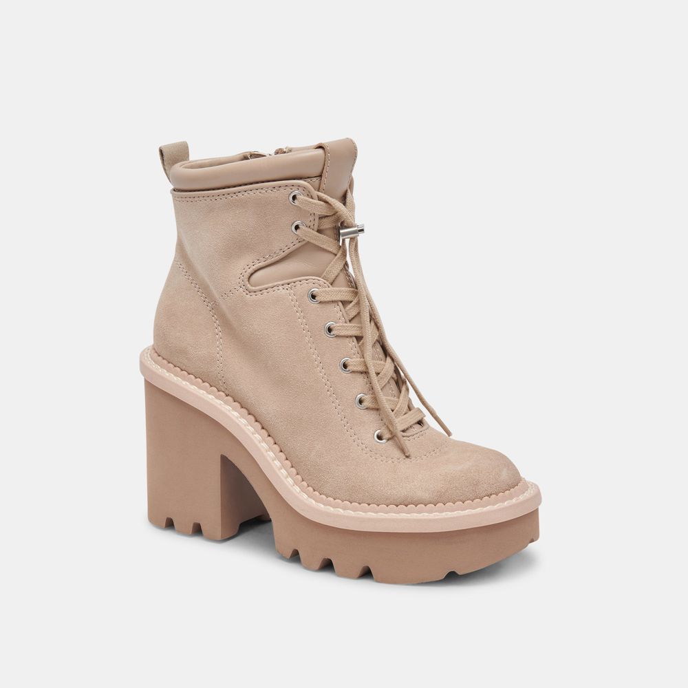 Dolce Vita Dommie Suede Women Boots Beige | US-901527CLW