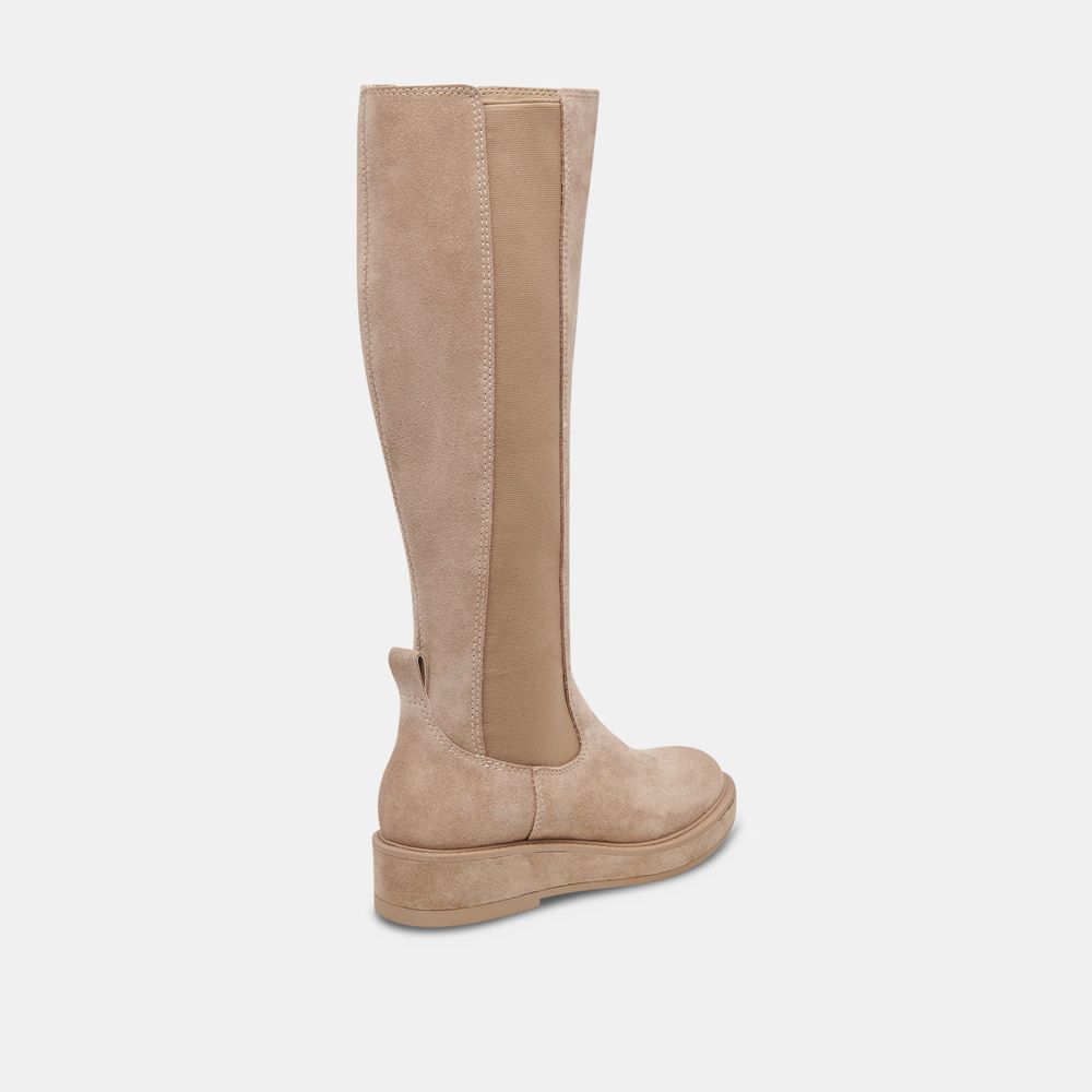 Dolce Vita Eamon H2O Suede Women Chelsea Boots Beige | US-964857OTW