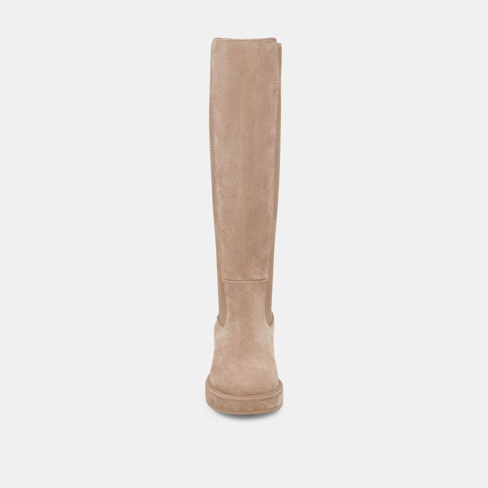 Dolce Vita Eamon H2O Suede Women Chelsea Boots Beige | US-964857OTW