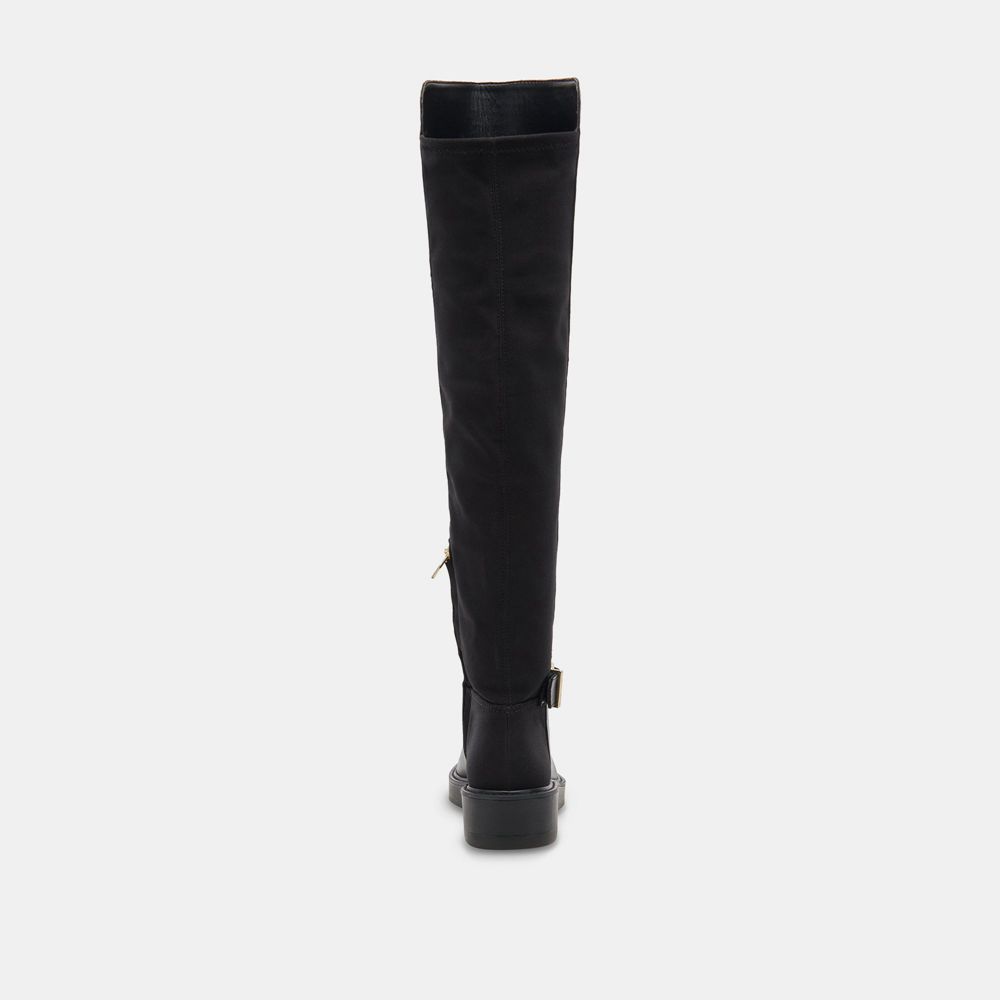 Dolce Vita Ember Leather Women Boots Black | US-296574JPZ