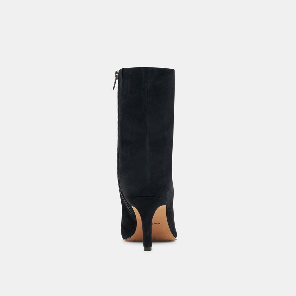 Dolce Vita Fernly Suede Women Boots Black | US-382016UIP