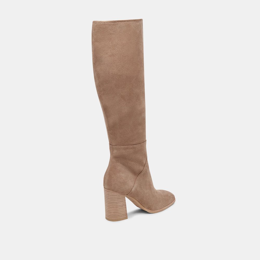 Dolce Vita Fynn Suede Women Boots Beige | US-781932IAK