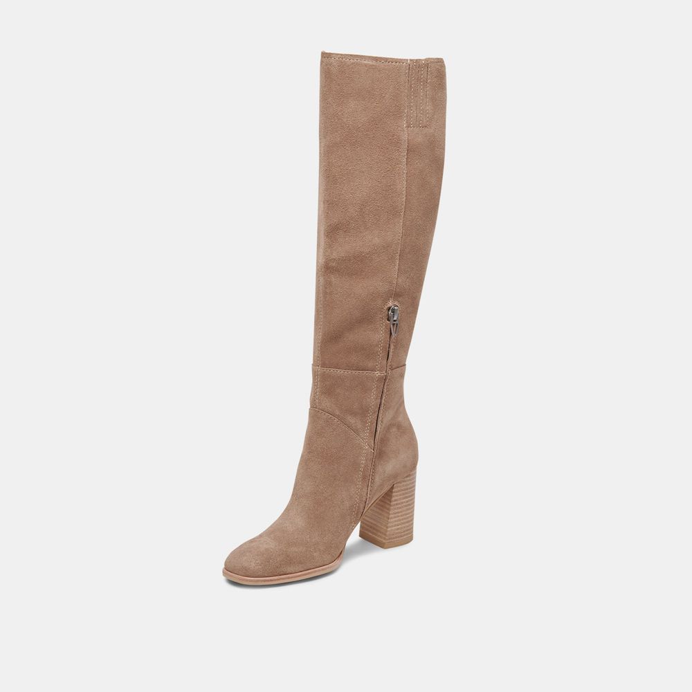 Dolce Vita Fynn Suede Women Boots Beige | US-781932IAK