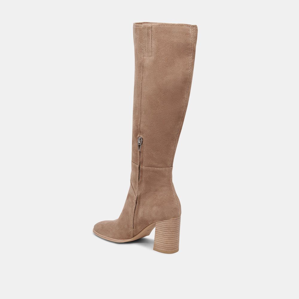 Dolce Vita Fynn Suede Women Boots Beige | US-781932IAK