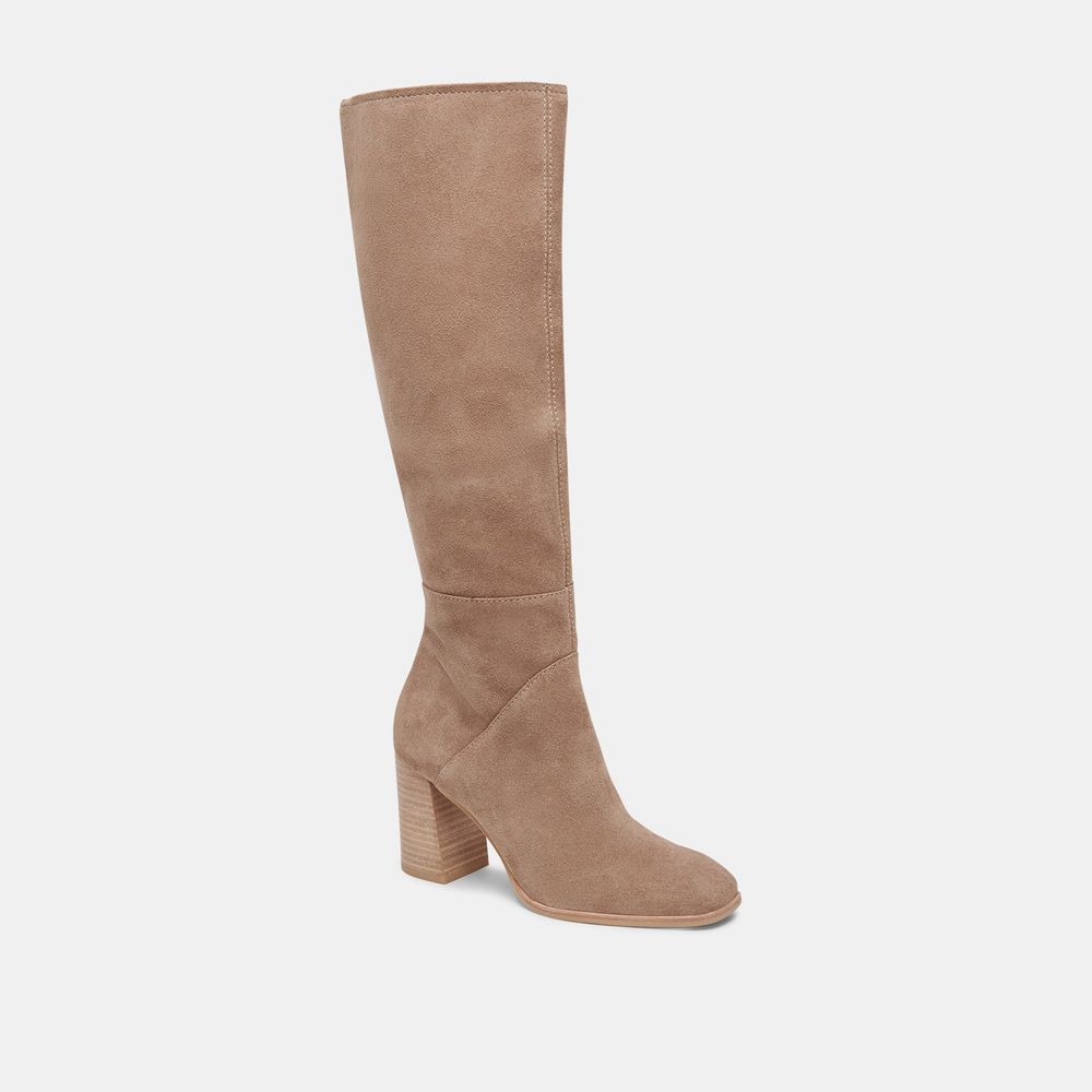 Dolce Vita Fynn Suede Women Boots Beige | US-781932IAK