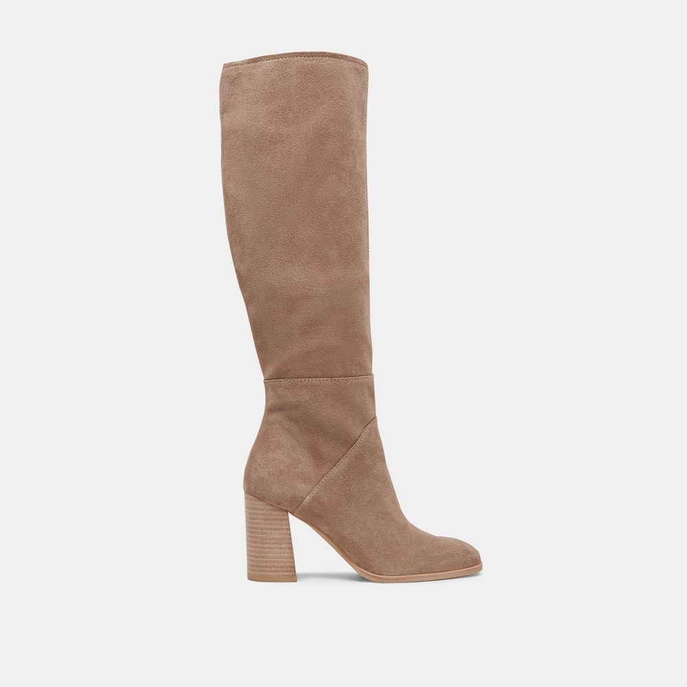 Dolce Vita Fynn Suede Women Boots Beige | US-781932IAK