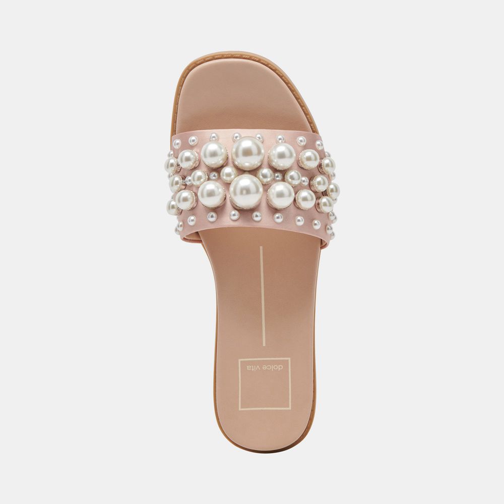 Dolce Vita Gabbi Pearl Women Sandals Beige | US-387046OXS