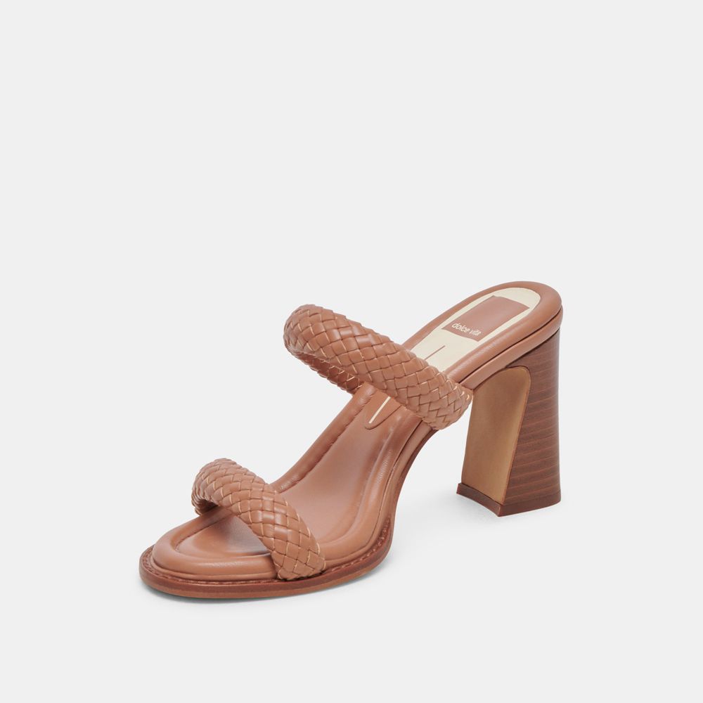 Dolce Vita Gala Women Heels Sandals Chocolate | US-872956YSX