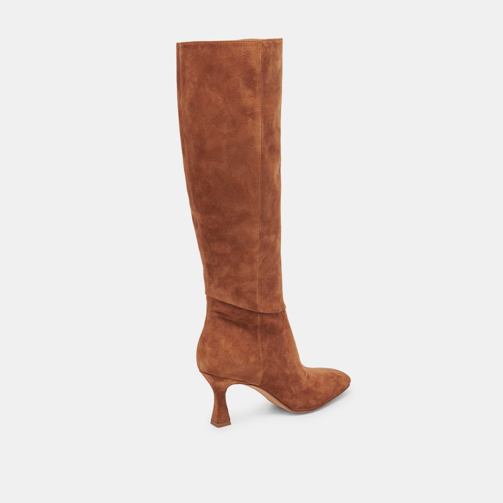 Dolce Vita Gyra Suede Women Boots Brown | US-918324QZH