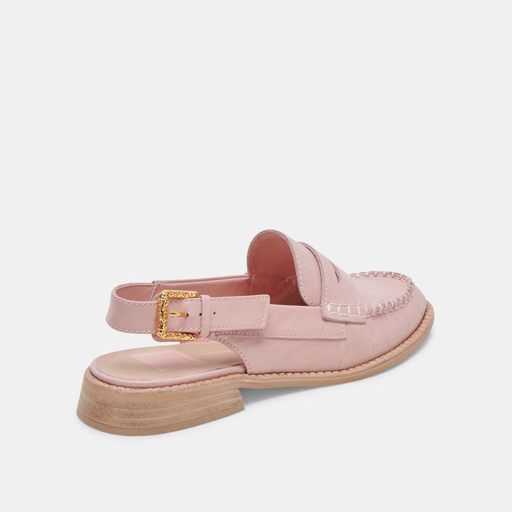 Dolce Vita Hardi Crinkle Patent Women Loafers Pink | US-796803TMA