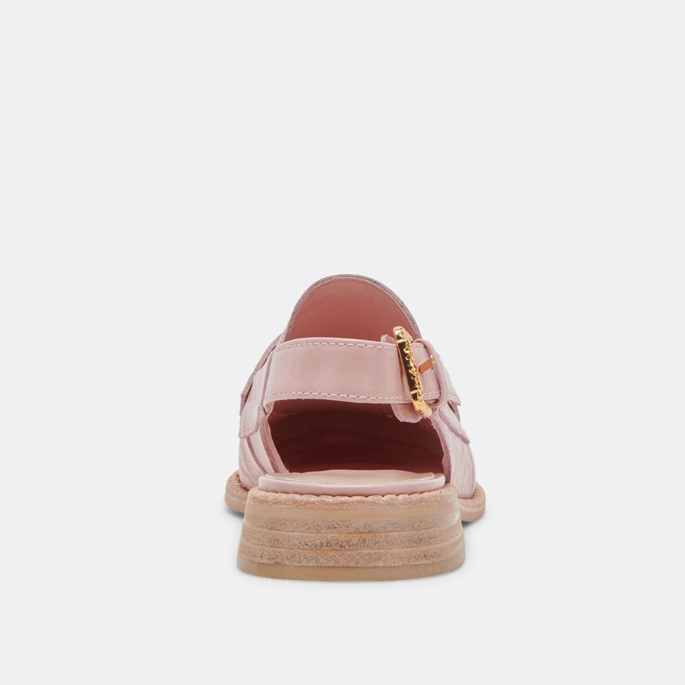 Dolce Vita Hardi Crinkle Patent Women Loafers Pink | US-796803TMA