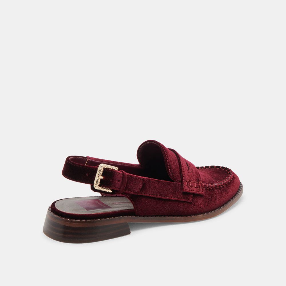 Dolce Vita Hardi Women Loafers Burgundy | US-042758VLW