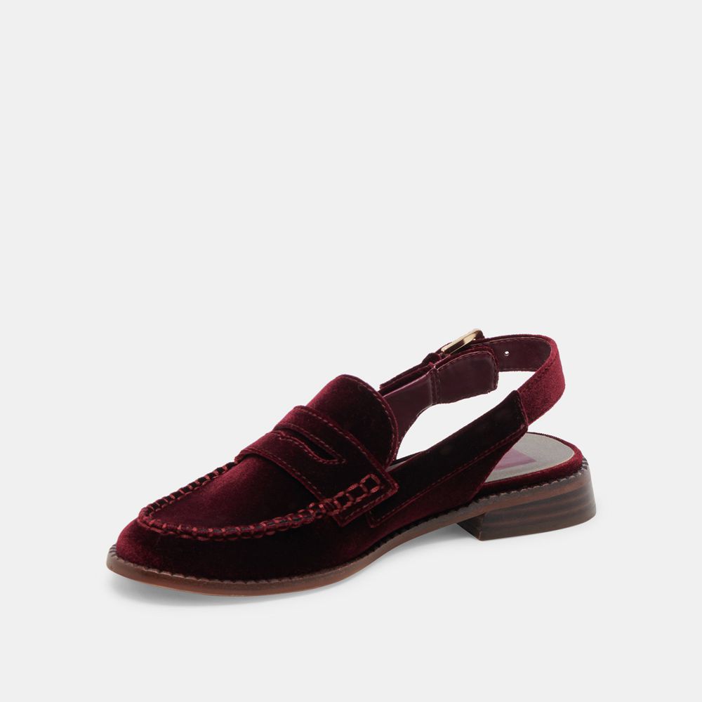 Dolce Vita Hardi Women Loafers Burgundy | US-042758VLW