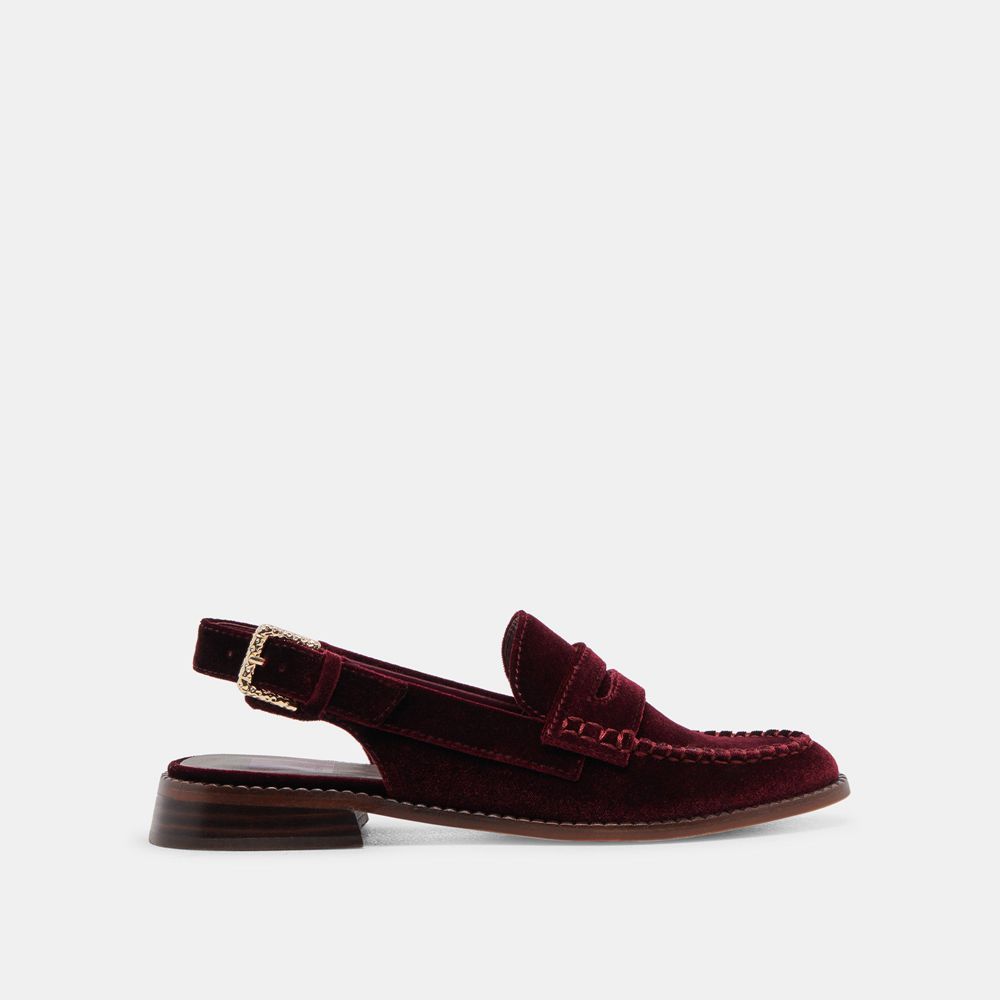 Dolce Vita Hardi Women Loafers Burgundy | US-042758VLW