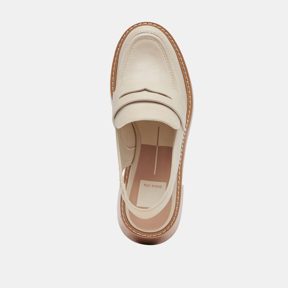 Dolce Vita Hattie Women Loafers Cream | US-762015FCV