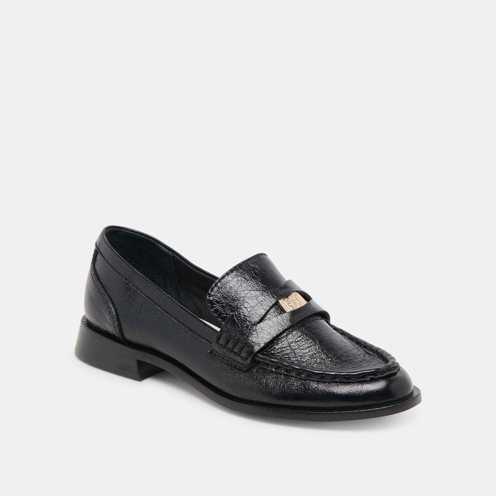 Dolce Vita Hilly Wide Women Loafers Black | US-762450PXY