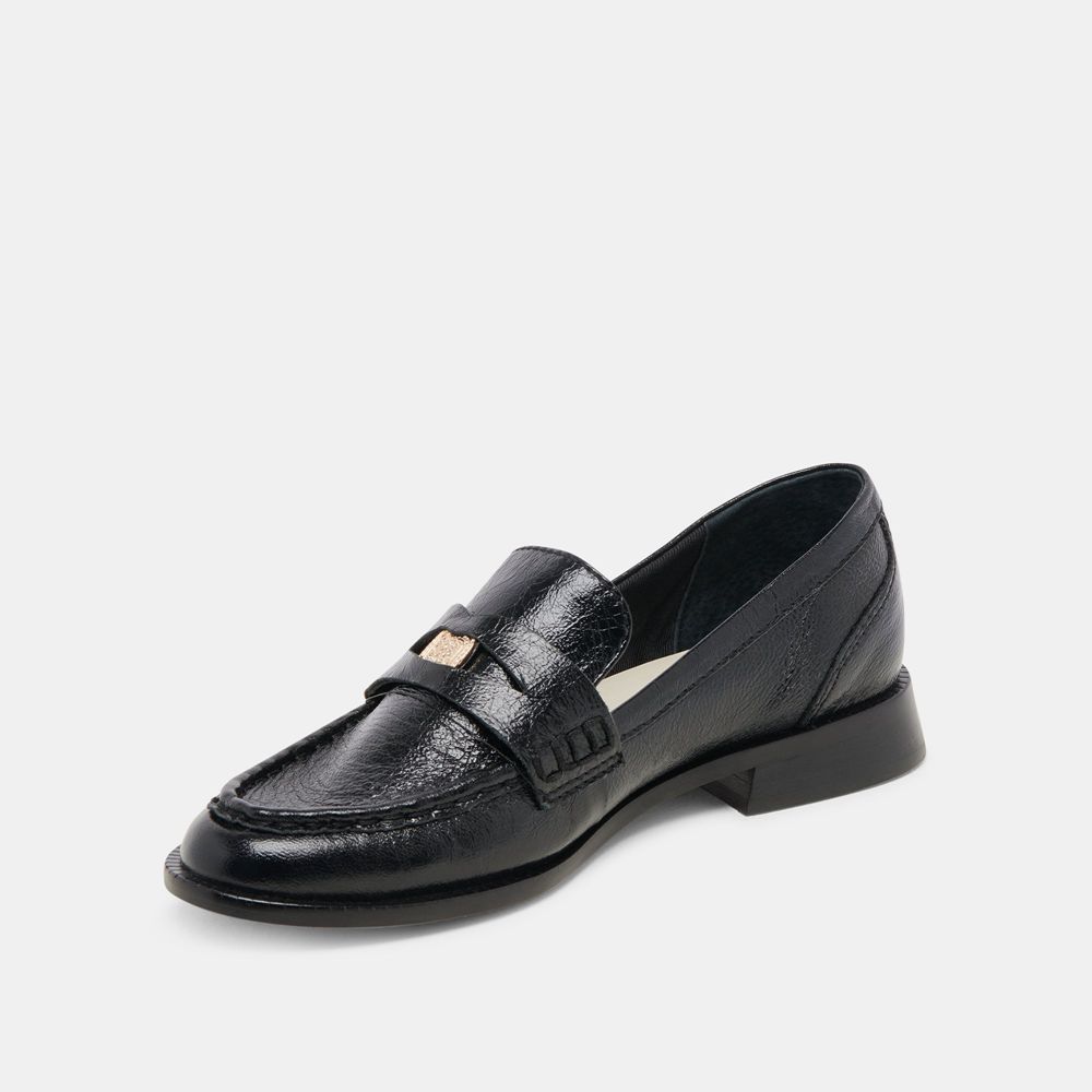 Dolce Vita Hilly Wide Women Loafers Black | US-762450PXY